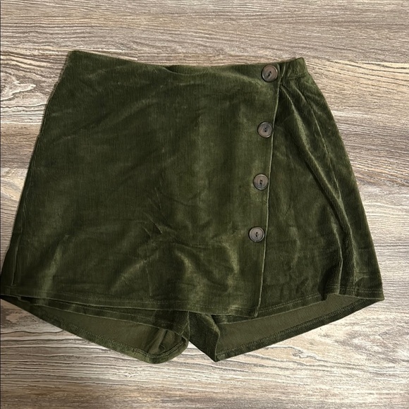 Peach Love California Pants - Peach Love California Olive Corduroy Skort